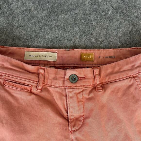 Pilcro And The Letterpress Anthropologie Size 26 Hyphen Pant in Sun-Washed Mango - Picture 5 of 10